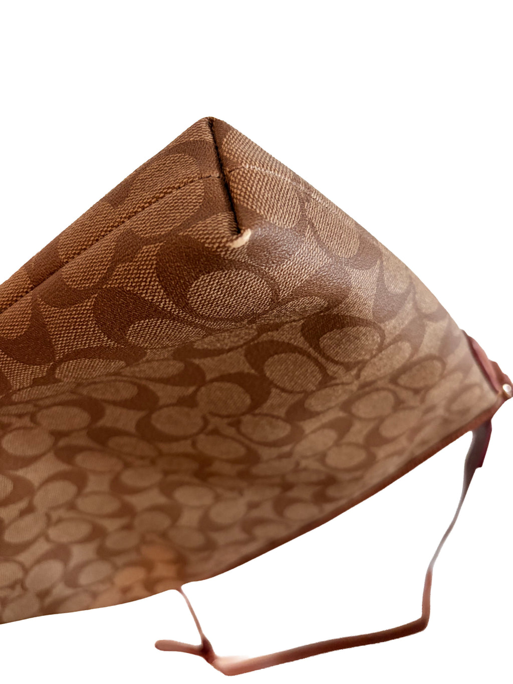 Coach Signature PVC Leather file Style 2-way Handbag
