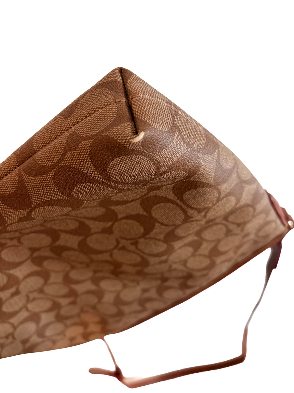 Coach Signature PVC Leather file Style 2-way Handbag