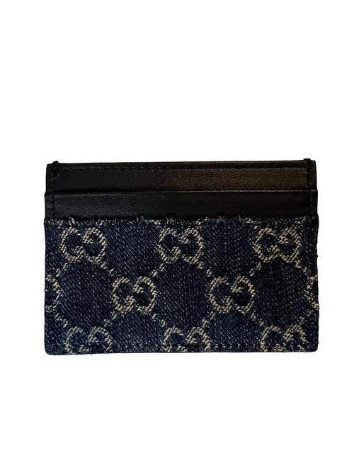 Gucci GG Dark Blue Wash Demin Card Holder