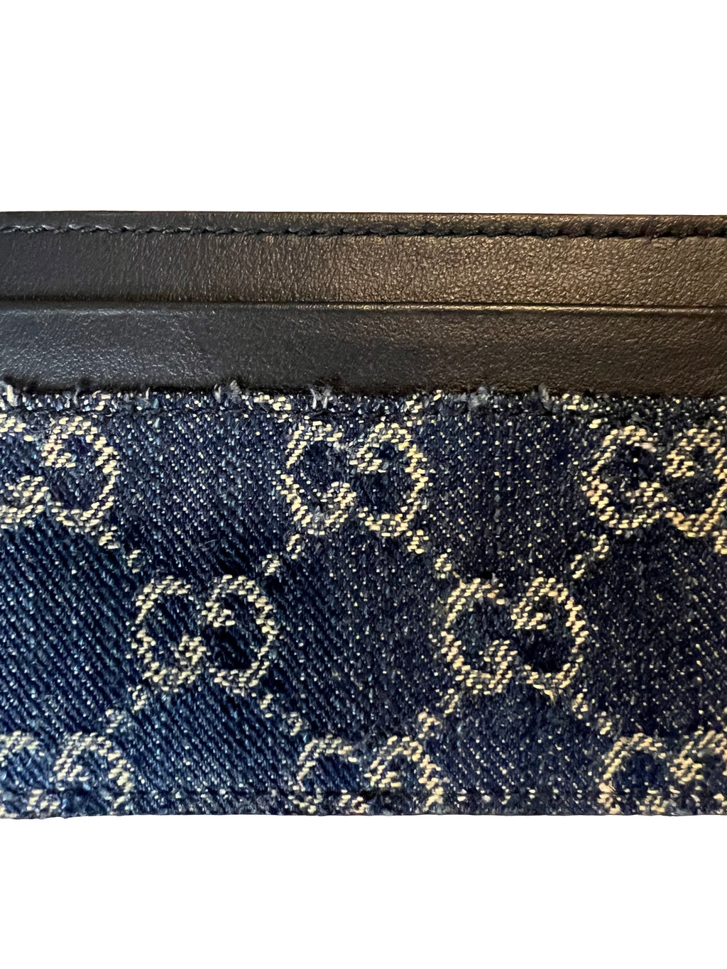 Gucci GG Dark Blue Wash Demin Card Holder