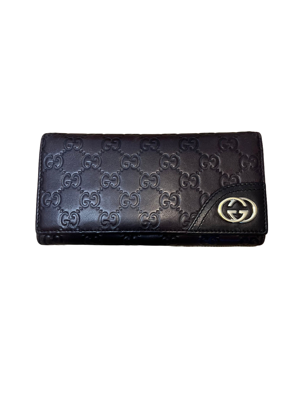Gucci GG Shima Leather Long Wallet