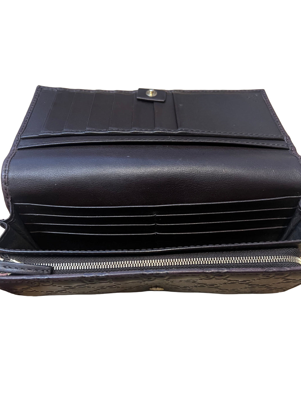 Gucci GG Shima Leather Long Wallet