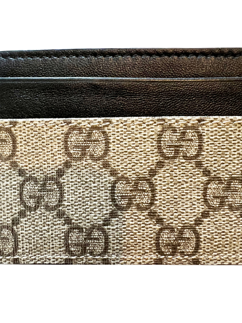 Gucci GG Brown Trim Card Holder