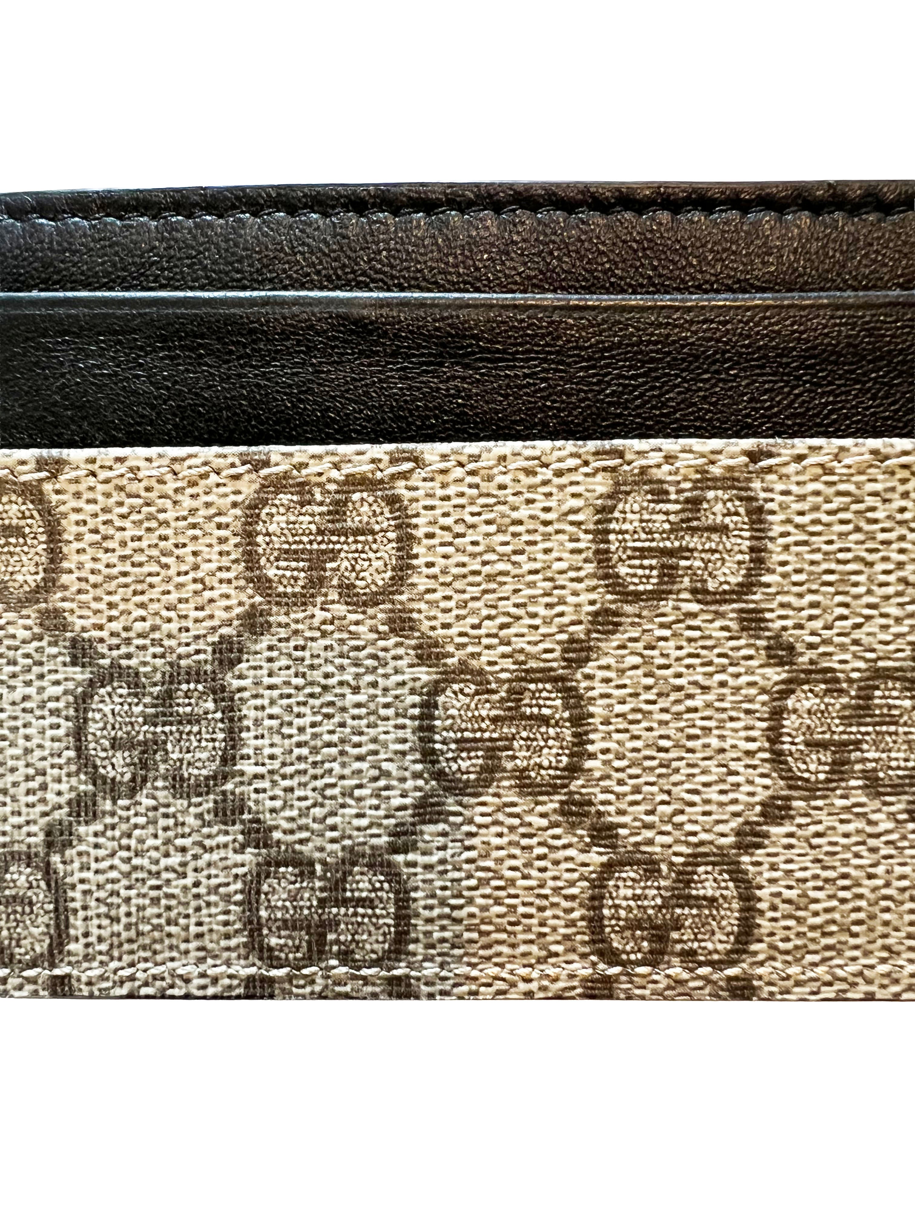 Gucci GG Brown Trim Card Holder