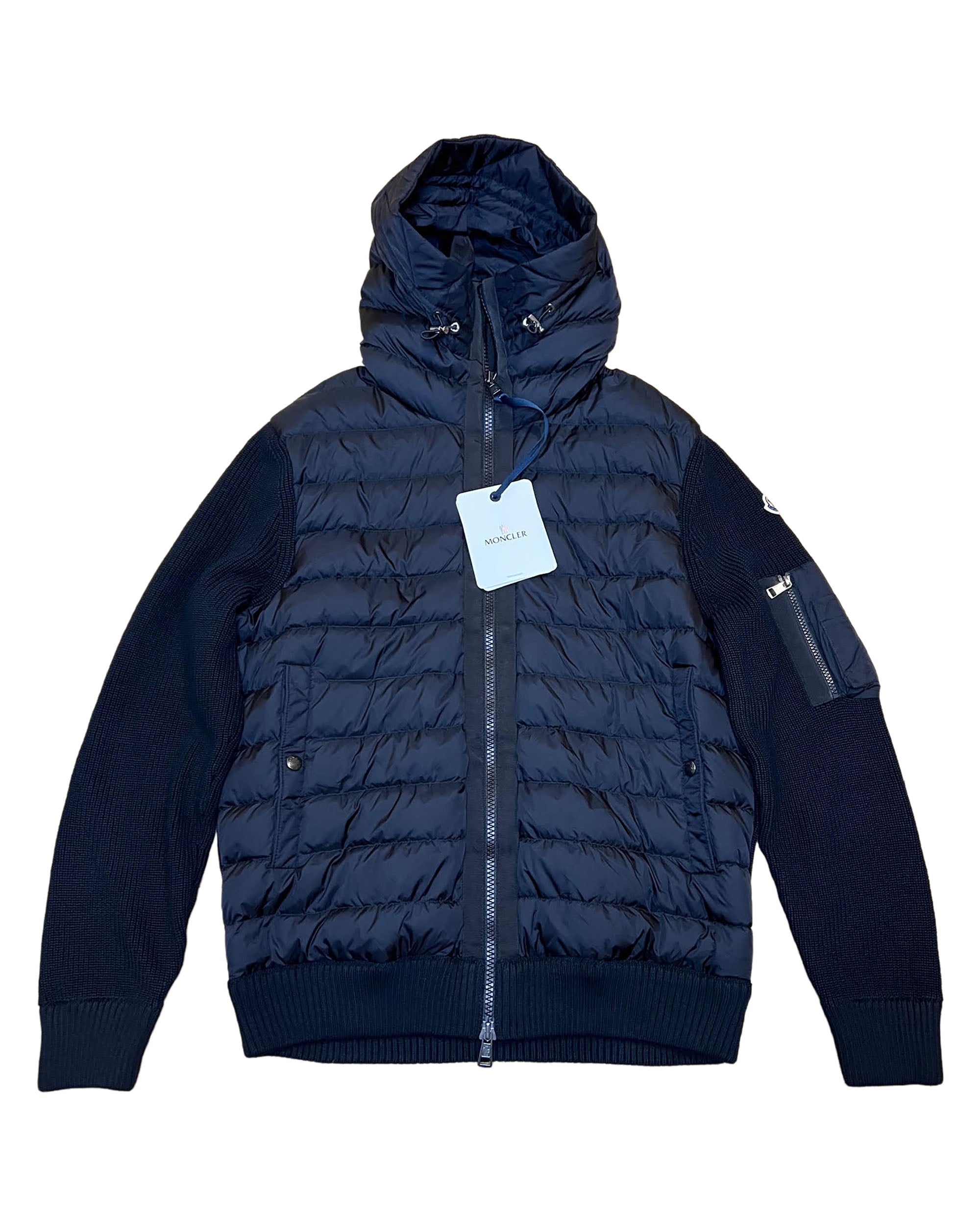 Moncler Tricot Hooded Cardigan