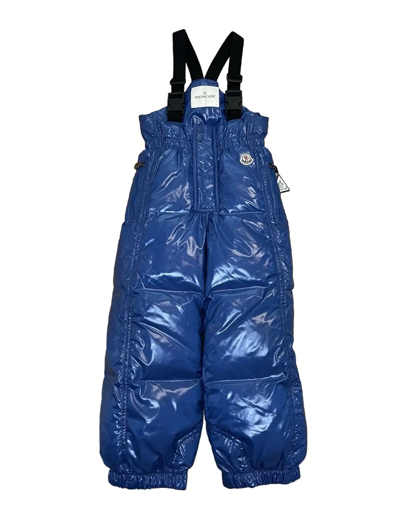 Moncler Blue Padded Kids Ski Suit Bib Pants (Unisex)