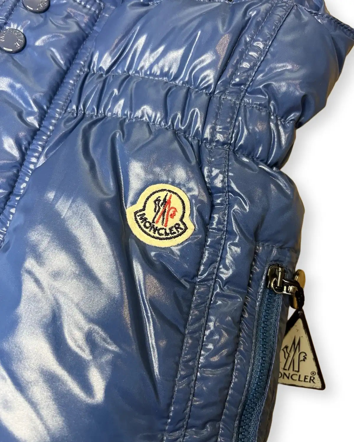 Moncler Blue Padded Kids Ski Suit Bib Pants (Unisex)