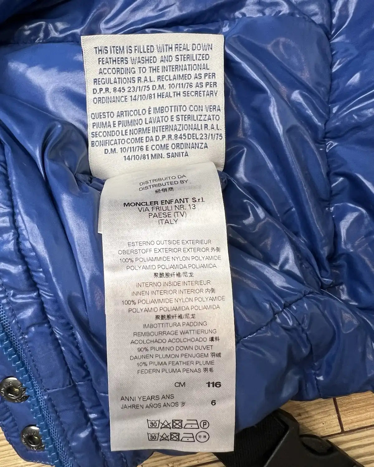 Moncler Blue Padded Kids Ski Suit Bib Pants (Unisex)