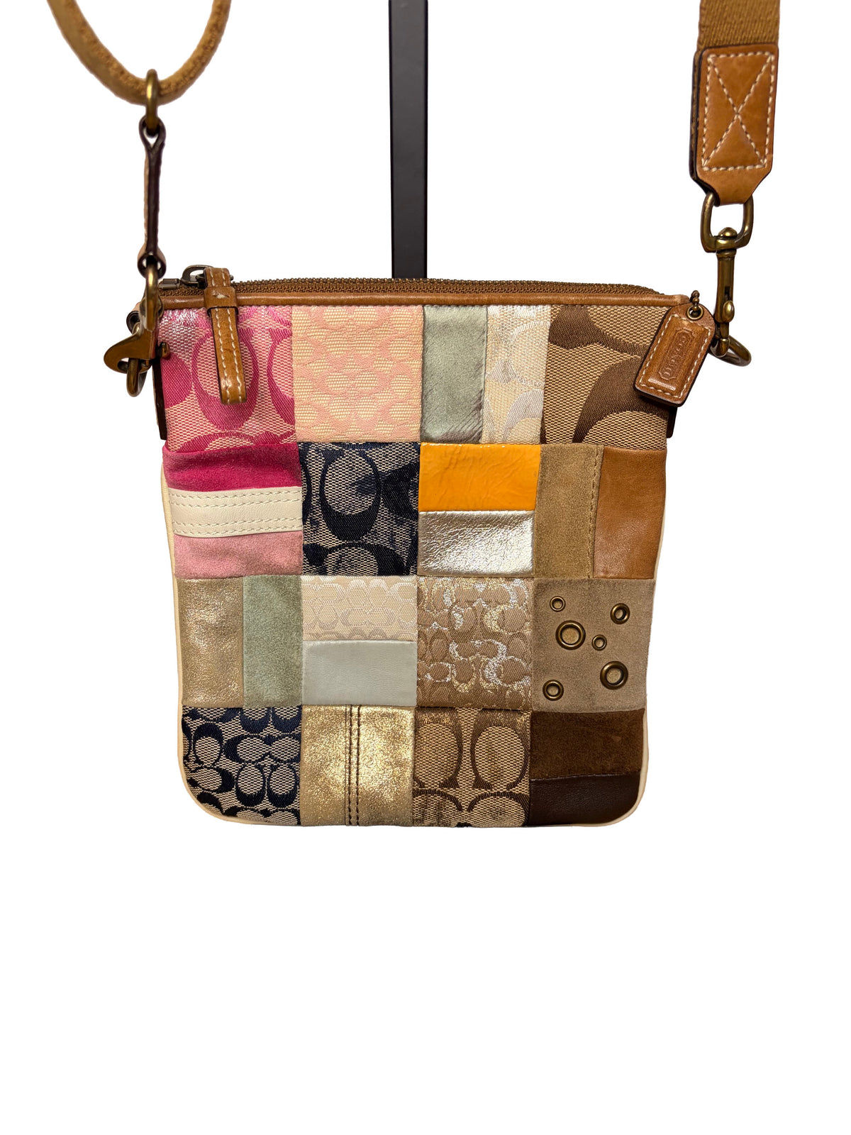 Coach Patchwork Gallery Swing Pack Crossbody Handbag