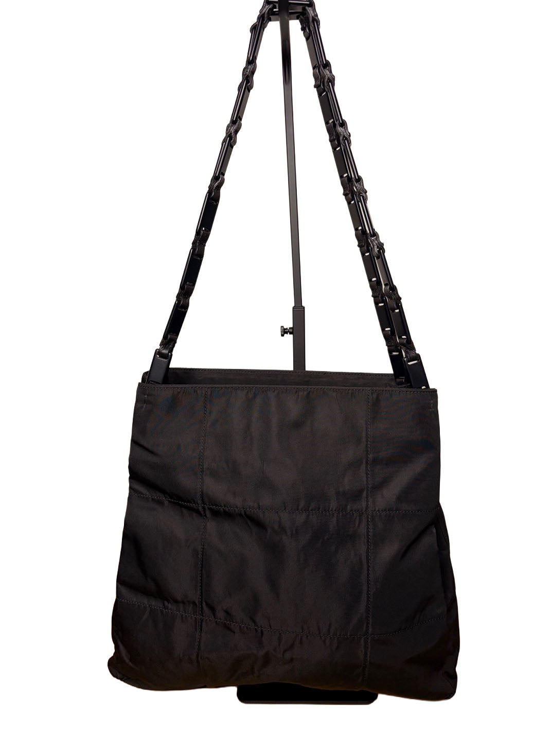 Vintage Prada Pocono Nylon Shoulder Bag With Chain Strap