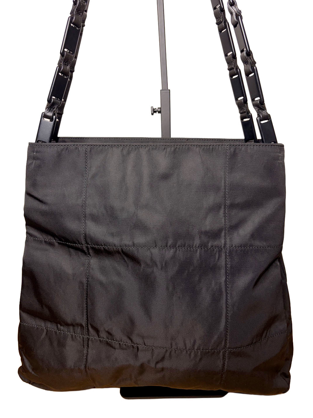 Vintage Prada Pocono Nylon Shoulder Bag With Chain Strap