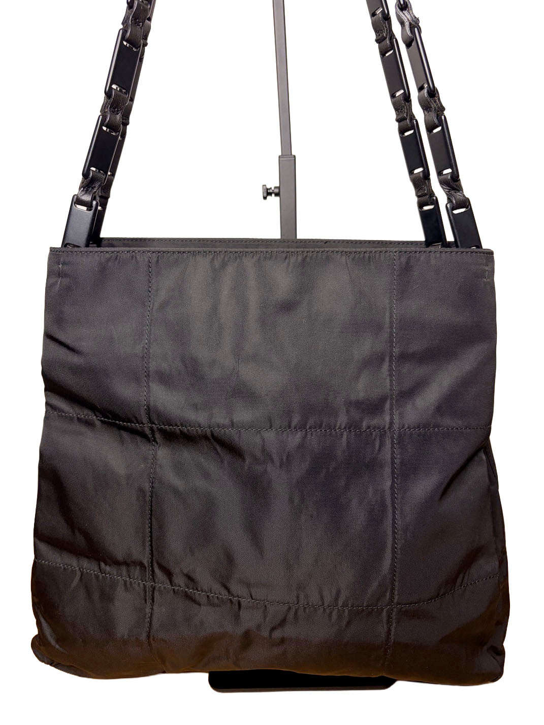 Vintage Prada Pocono Nylon Shoulder Bag With Chain Strap