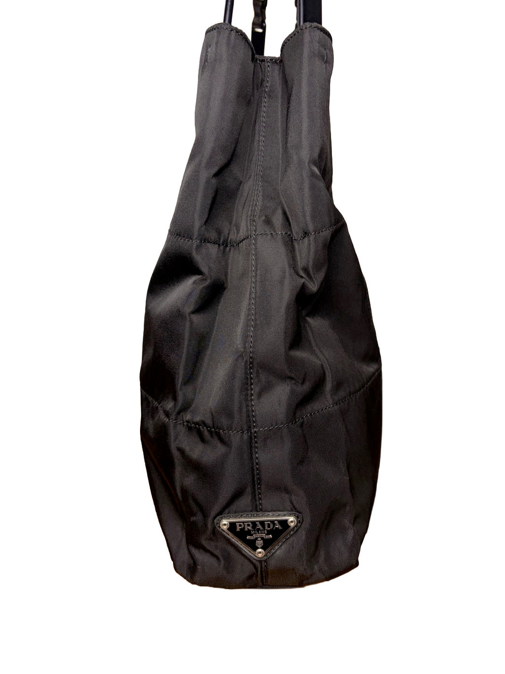 Vintage Prada Pocono Nylon Shoulder Bag With Chain Strap