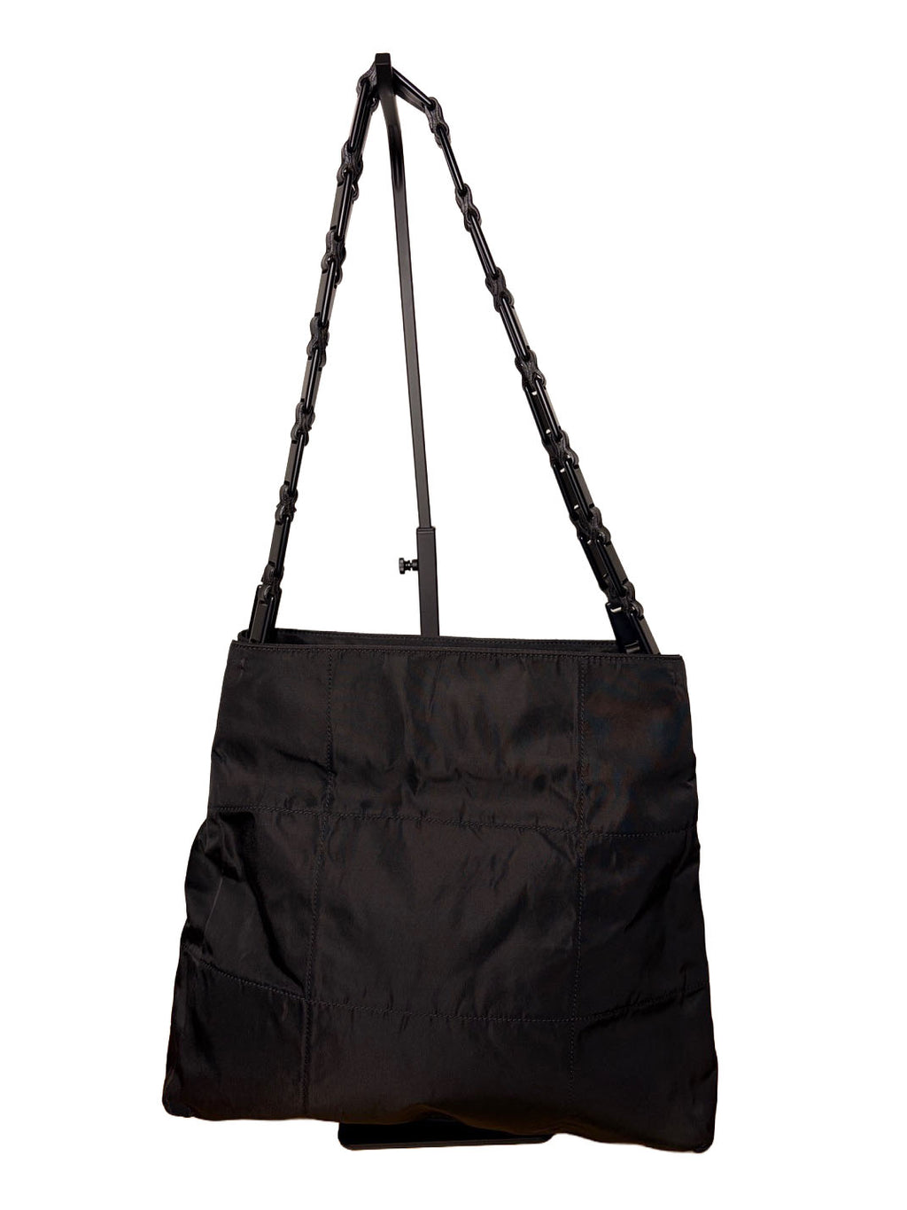 Vintage Prada Pocono Nylon Shoulder Bag With Chain Strap
