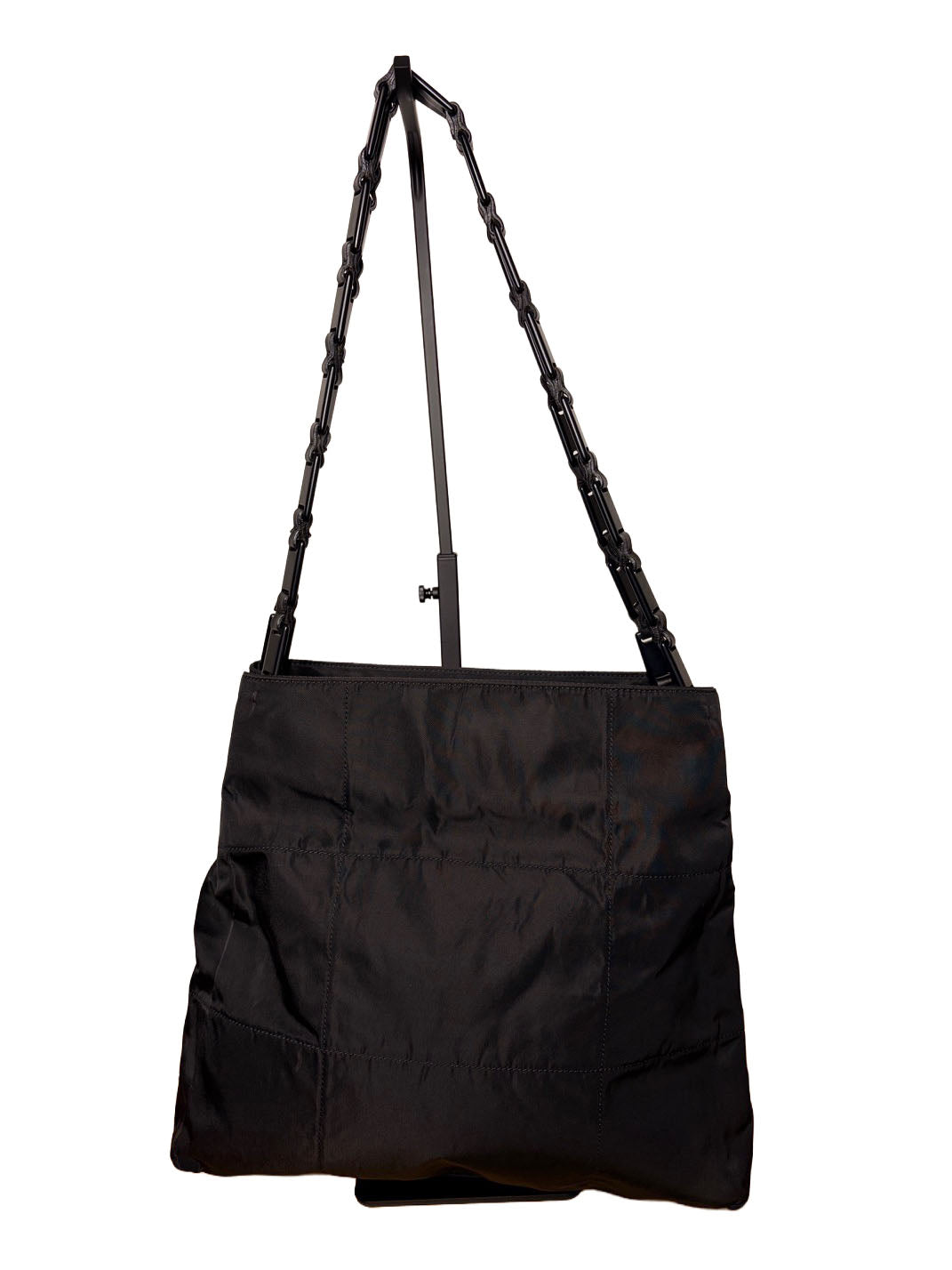 Vintage Prada Pocono Nylon Shoulder Bag With Chain Strap
